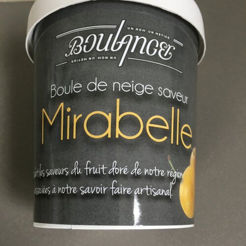 Glace artisanale saveur Mirabelle
