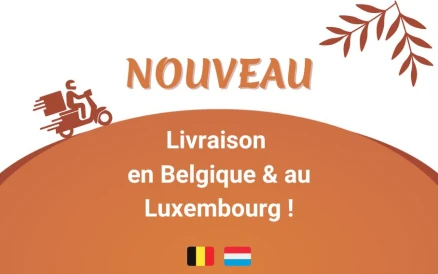 Nouveau : livraison en Belgique & au Luxembourg
