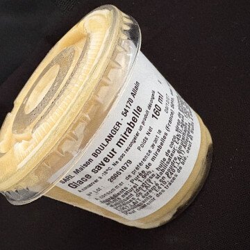 Glace artisanale saveur Mirabelle pot 160 ml

