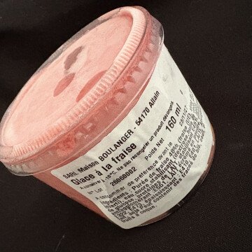 Glace artisanale à la Fraise pot 160 ml
