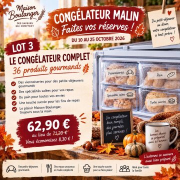 Congélateur malin complet
