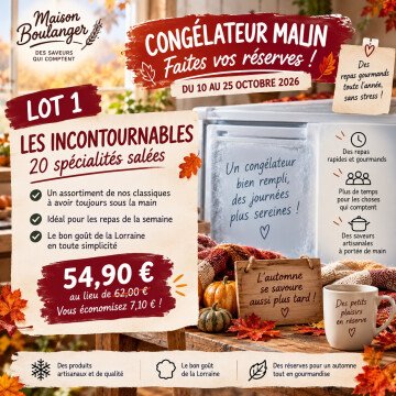 Congélateur malin -Les incontournables
