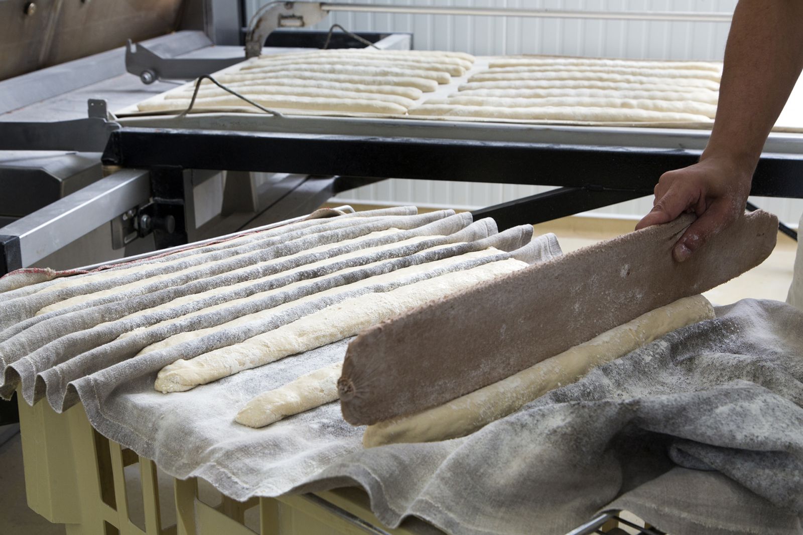 Fabrication de baguettes de pain